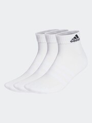 adidas Dove White Active Flex Cotton Socks 3 Pack - Image 2 of 5