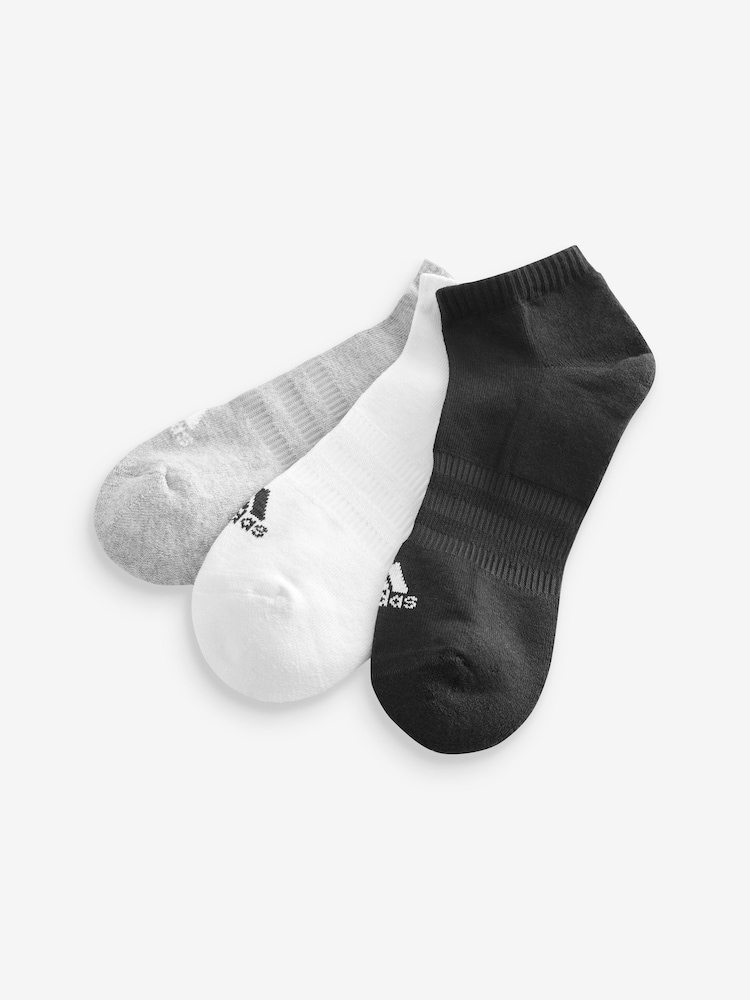 Mehrfarbig - adidas Niedrige, gepolsterte Socken im 3er-Pack - Bild 2 von 4 Mehrfarbig - adidas Niedrige, gepolsterte Socken im 3er-Pack - Bild 2 von 4