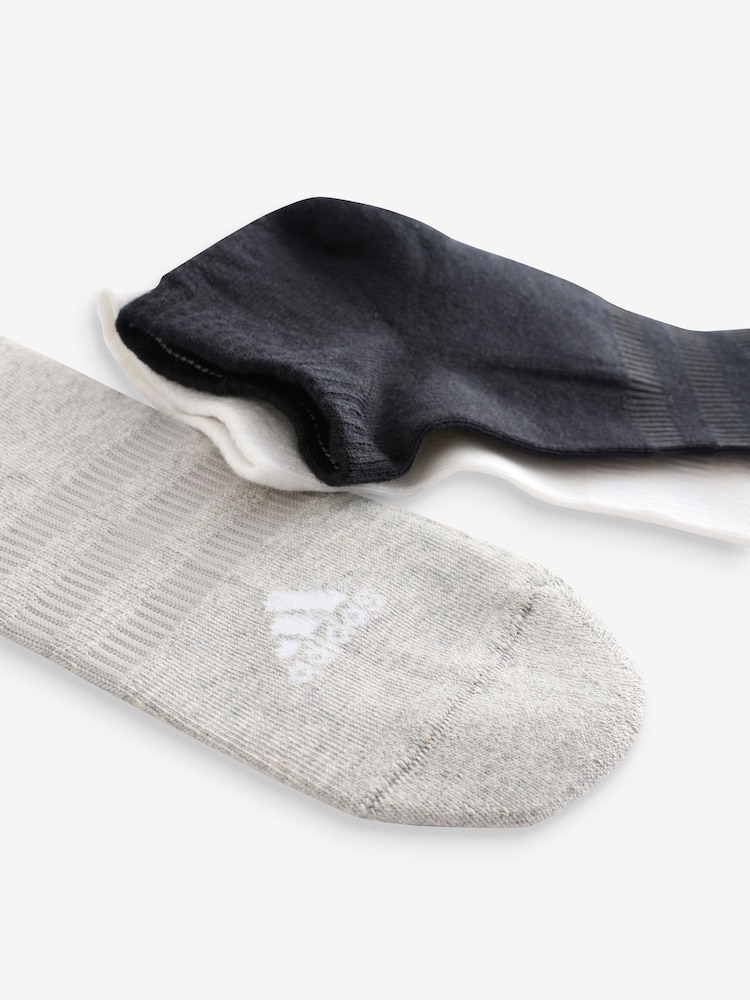 adidas Multi Cushioned Low Cut Socks 3 Pack - Image 5 of 5 adidas Multi Cushioned Low Cut Socks 3 Pack - Image 5 of 5