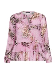 Star by Julien MacDonald Pink Frilled Hem Blouse - Image 5 of 5