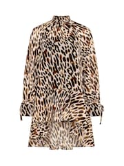 Star by Julien MacDonald Brown Dipped Hem Tunic Top - Image 5 of 5