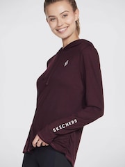 Skechers Purple Godri Harmony Stripe Hoodie - Image 3 of 3