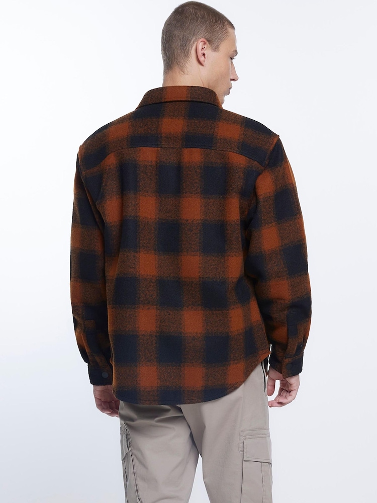 River Island Hemd mit Schottenkaros, Orange - Bild 2 von 2