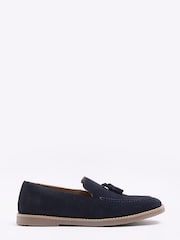 River Island Blue Tassel Loafers - Image 1 of 4