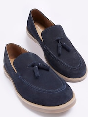 River Island Blue Tassel Loafers - Image 3 of 4