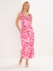 Star by Julien MacDonald Pink Cowl Neck Dress - Image 1 of 5