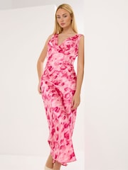 Star by Julien MacDonald Pink Cowl Neck Dress - Image 2 of 5