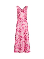 Star by Julien MacDonald Pink Cowl Neck Dress - Image 5 of 5