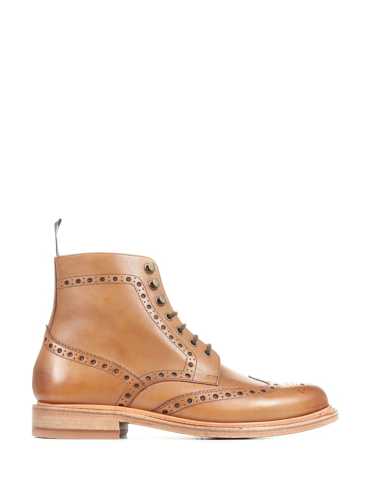 بوت حتى الكاحل حاشية Baker Street Goodyear طبيعي من Jones Bootmaker - صورة 1 من 5