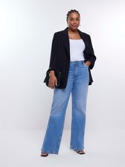 River Island Black Plus Blazer - Image 3 of 6