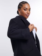 River Island Black Plus Blazer - Image 4 of 6