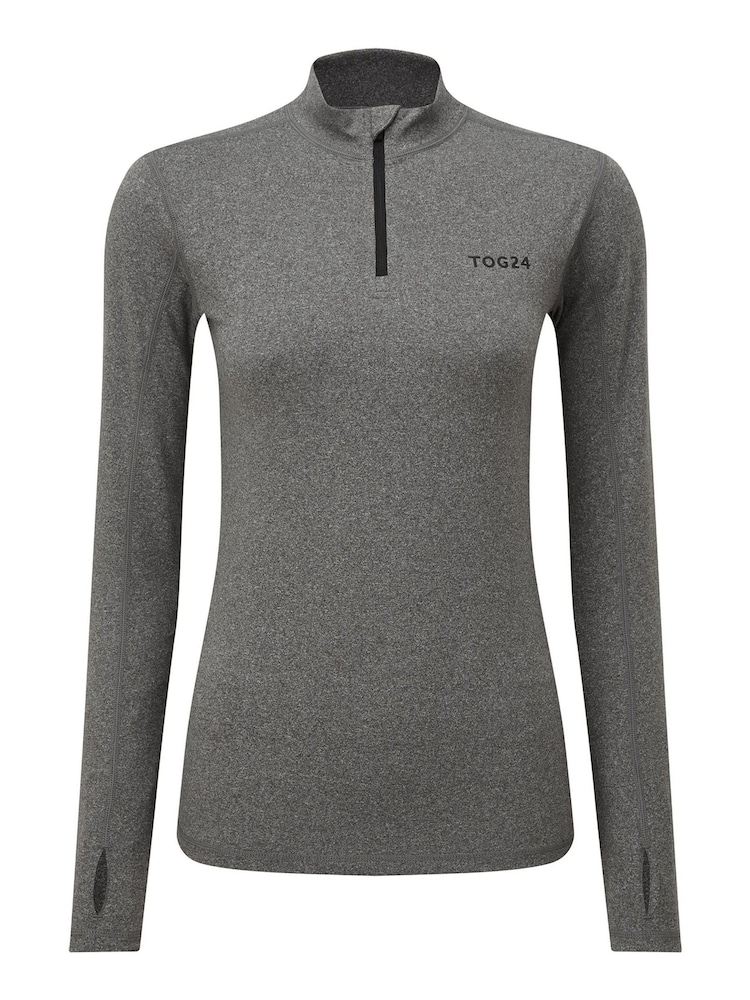 Tog 24 Grey Snowdon Thermal Zip Neck T-Shirt - Image 3 of 3