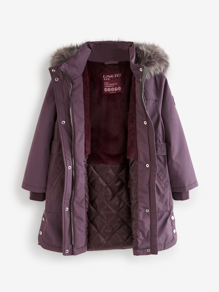 Buy Purple Waterproof Parka (3-16yrs) from Next Luxembourg