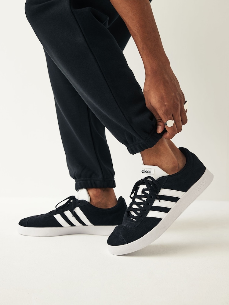 adidas Black/White Sportswear Vl Court 2.0 Trainer - Image 1 of 13