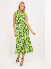 Star by Julien MacDonald Green Keyhole Jersey Dress - Image 1 of 5