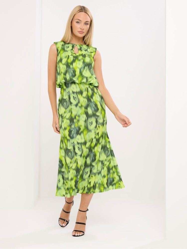 Star by Julien MacDonald Green Keyhole Jersey Dress - Image 1 of 5 Star by Julien MacDonald Green Keyhole Jersey Dress - Image 1 of 5