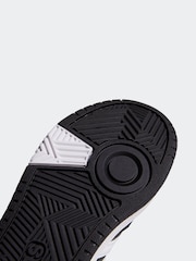 adidas Black/White Hoops Mid Trainers - Image 6 of 9
