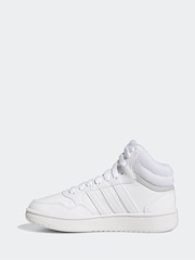 adidas White Hoops Mid Trainers - Image 4 of 9
