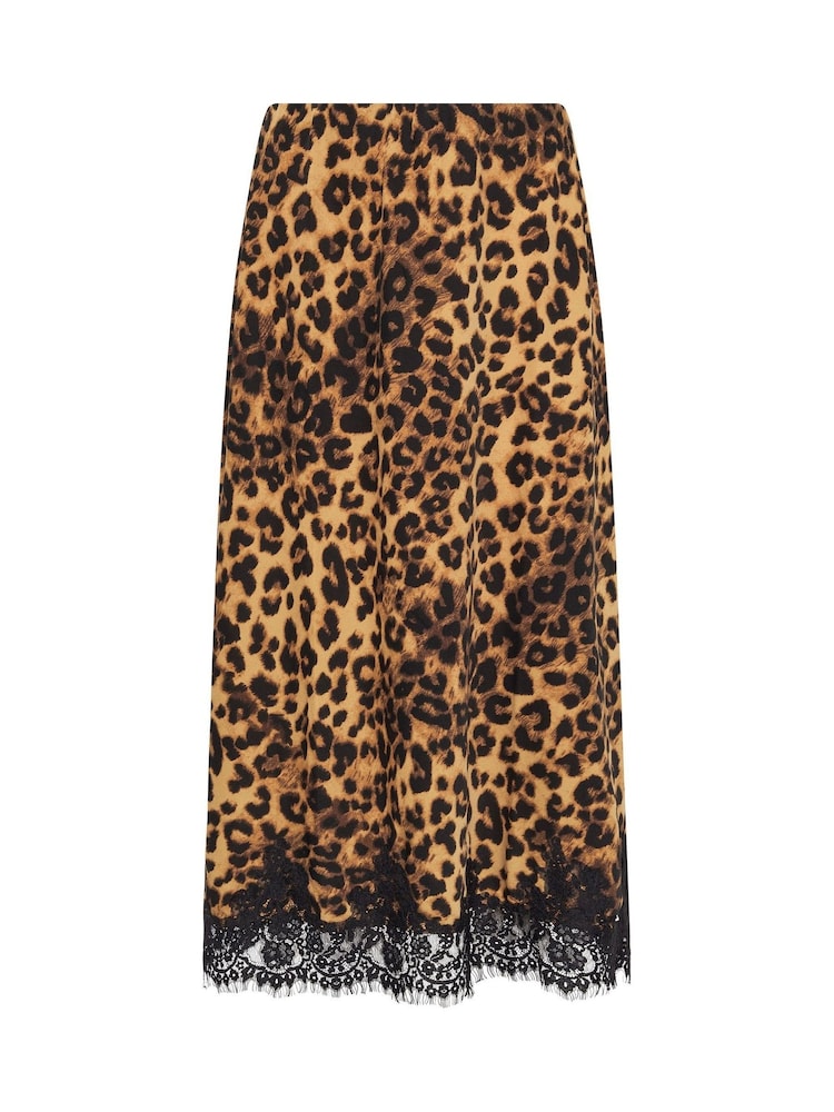 Star by Julien MacDonald Brown Lace Trim Satin Skirt - Image 6 of 6 Star by Julien MacDonald Brown Lace Trim Satin Skirt - Image 6 of 6