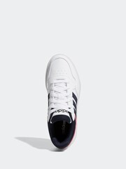 Rosa weiß schwarz - adidas Originals Hoops 3.0 klassische, niedrige Turnschuhe - Bild 6 von 9