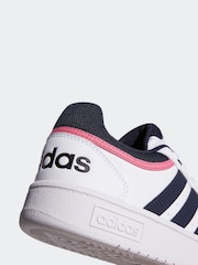 Rosa weiß schwarz - adidas Originals Hoops 3.0 klassische, niedrige Turnschuhe - Bild 8 von 9