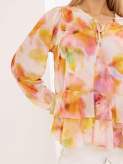 Star by Julien MacDonald Orange Frilled Hem Blouse - Image 4 of 5