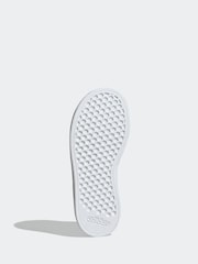 adidas White/Black Grand Court Lace-Up Trainers - Image 6 of 9
