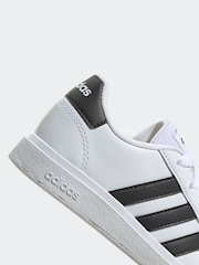 adidas White/Black Grand Court Lace-Up Trainers - Image 9 of 9