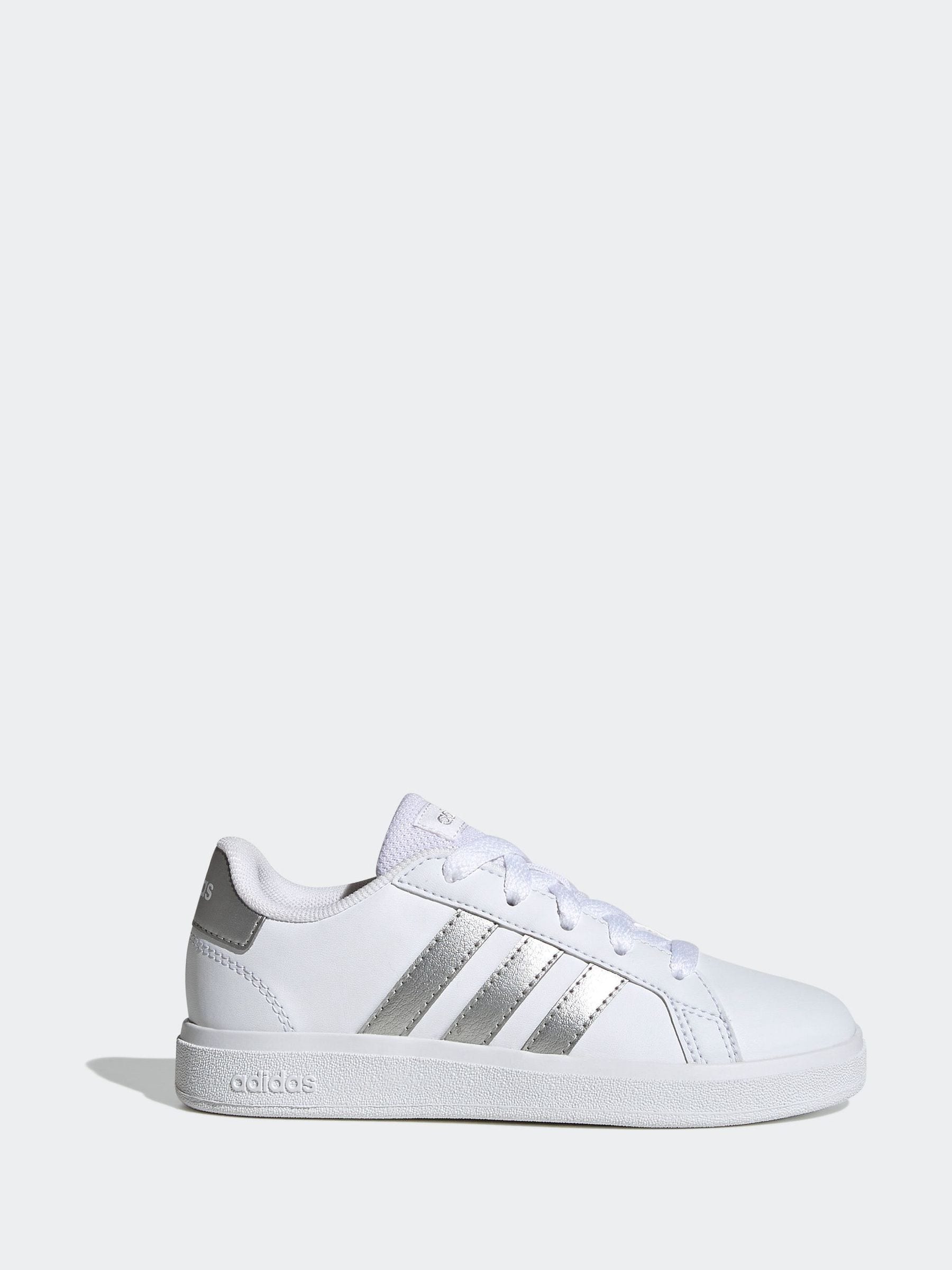 Adidas blancos con plateado outlet