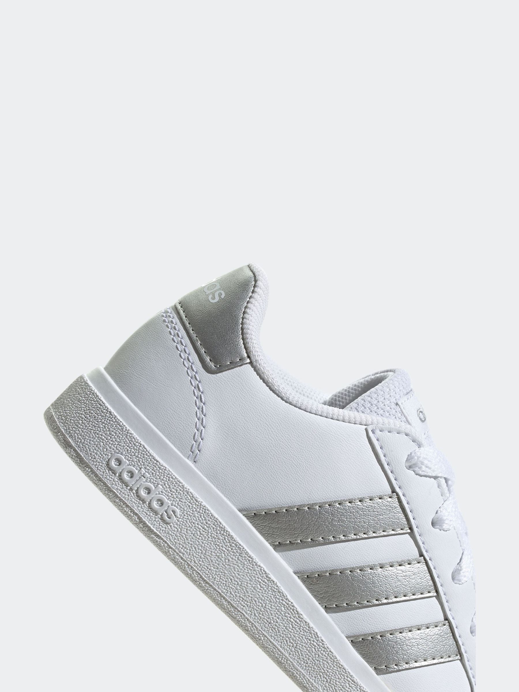 Adidas silver trainers cheap