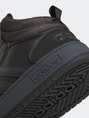 adidas Hoops 3.0 Mid Lifestyle Basketball Classic Faux Fur Lining Winterized Trainers - Изображение 10 из 10