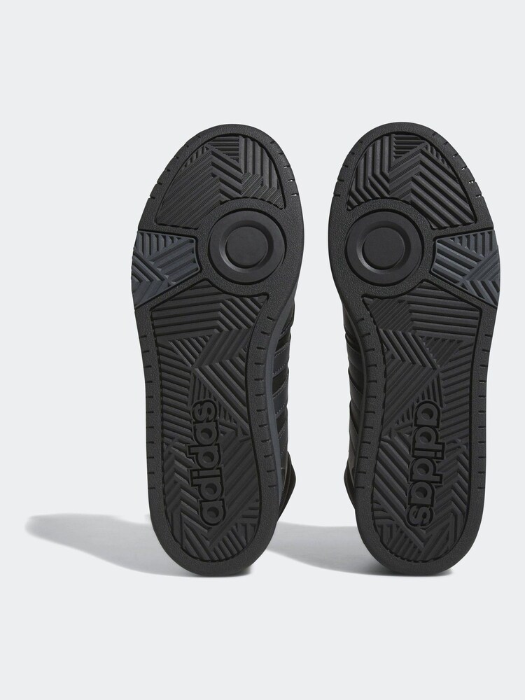 adidas Hoops 3.0 Mid Lifestyle Basketball Classic Faux Fur Lining Winterized Trainers - Image 8 of 10