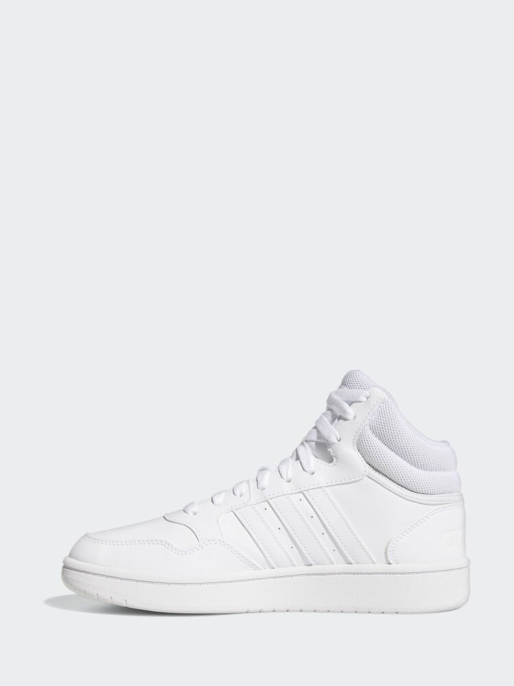 adidas White Hoops 3.0 Shoes - Image 2 of 9