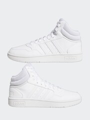 adidas White Hoops 3.0 Shoes - Image 5 of 9