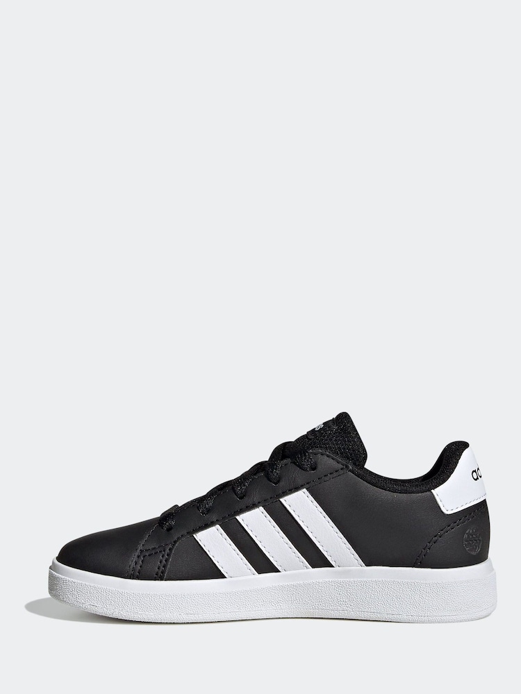Negro/Blanco - Zapatillas con cordones Grand Court de adidas - Imagen 2 de 9