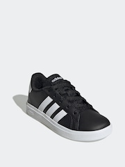 Negro/Blanco - Zapatillas con cordones Grand Court de adidas - Imagen 3 de 9