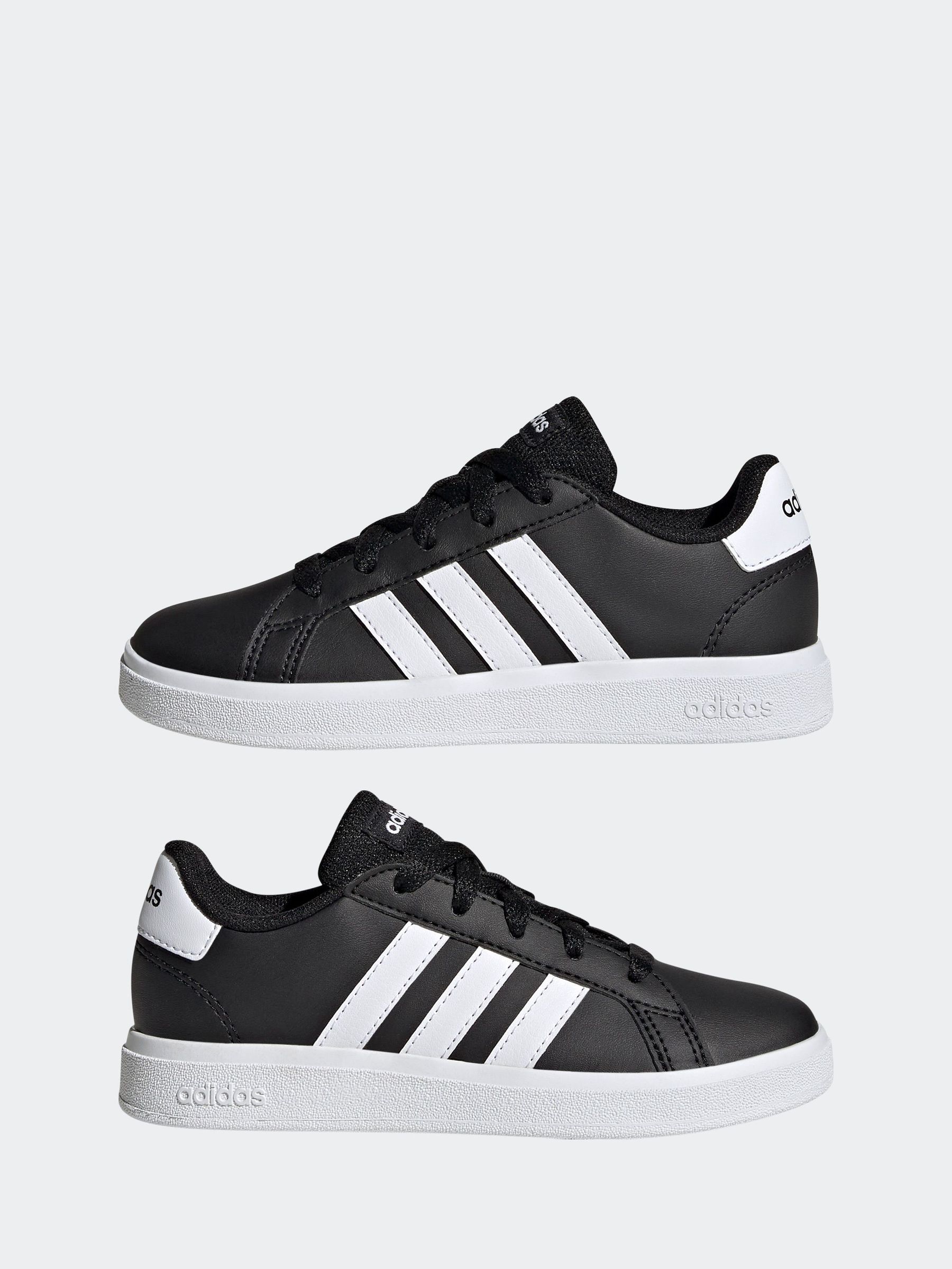 White adidas black laces best sale