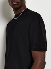 River Island Black 100% Cotton Regular T-Shirts 5 Pack - Image 3 of 5