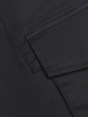 River Island Black Slim Fit Elasticated Cargo Joggers - Image 6 of 6