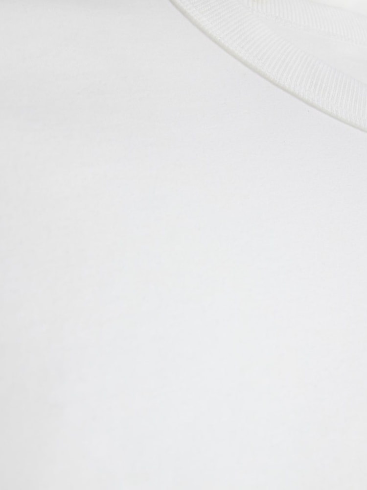 River Island White 100% Cotton Regular T-Shirts 5 Pack - Image 2 of 6