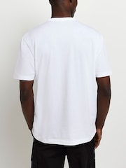 River Island White 100% Cotton Regular T-Shirts 5 Pack - Image 4 of 6