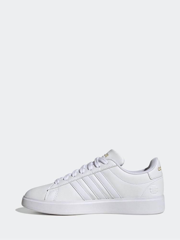 adidas Cream/white Grand Court 2.0 Trainers - Image 2 of 9