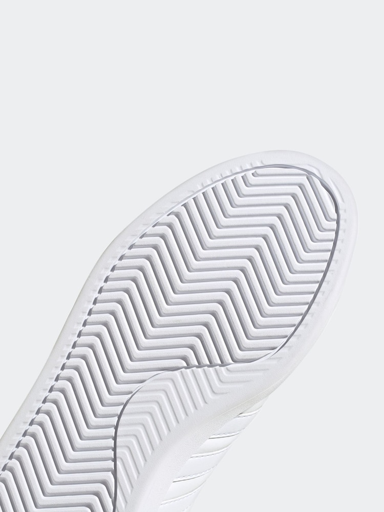 adidas Cream/white Grand Court 2.0 Trainers - Image 9 of 9