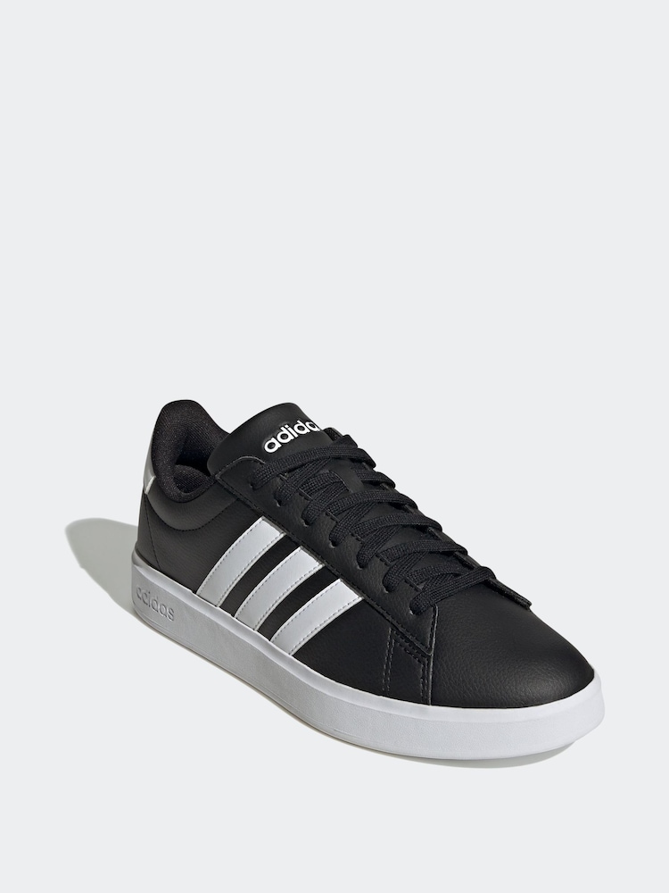 Buy adidas Black/White Grand Court Trainers from Next USA