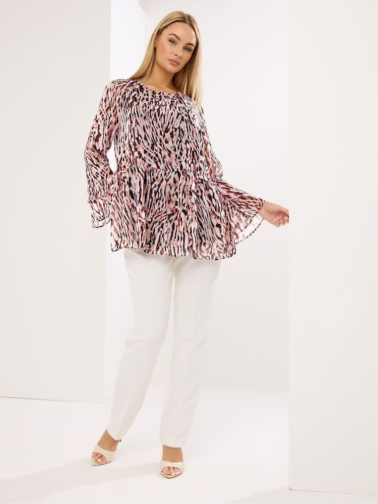 Star by Julien MacDonald Orange Frilled Sleeve Blouse - Image 2 of 5 Star by Julien MacDonald Orange Frilled Sleeve Blouse - Image 2 of 5