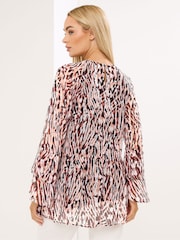 Star by Julien MacDonald Orange Frilled Sleeve Blouse - Image 3 of 5