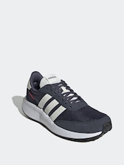 adidas Blue/white Run 70s Lifestyle Running Trainers - Image 3 of 8