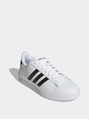 adidas White/Black Grand Court 2.0 Trainers - Image 5 of 10