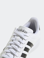 adidas White/Black Grand Court 2.0 Trainers - Image 10 of 10