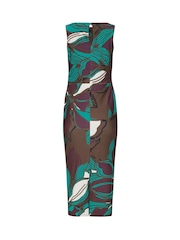 Star by Julien MacDonald Brown ITY Metal Trim Wrap Dress - Image 6 of 6